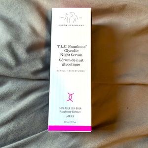 Drunk Elephant T.L.C. Framboos™ Glycolic Resurfacing Night Serum - NIB